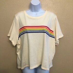 Marine Layer Easy Crop Graphic Tee Short Sleeves Size Xl